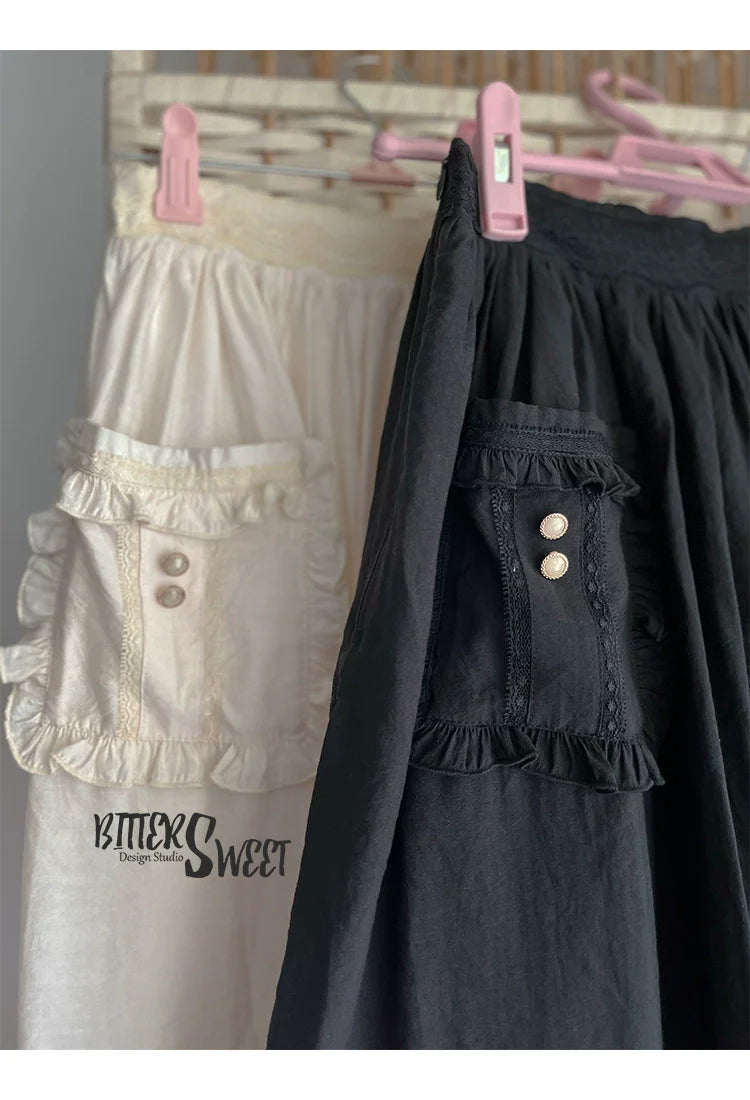 Elegant Lolita Shirt and Midi Skirt Options - image 19