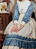 Vintage Elegant Velvet OP Dress - image 26