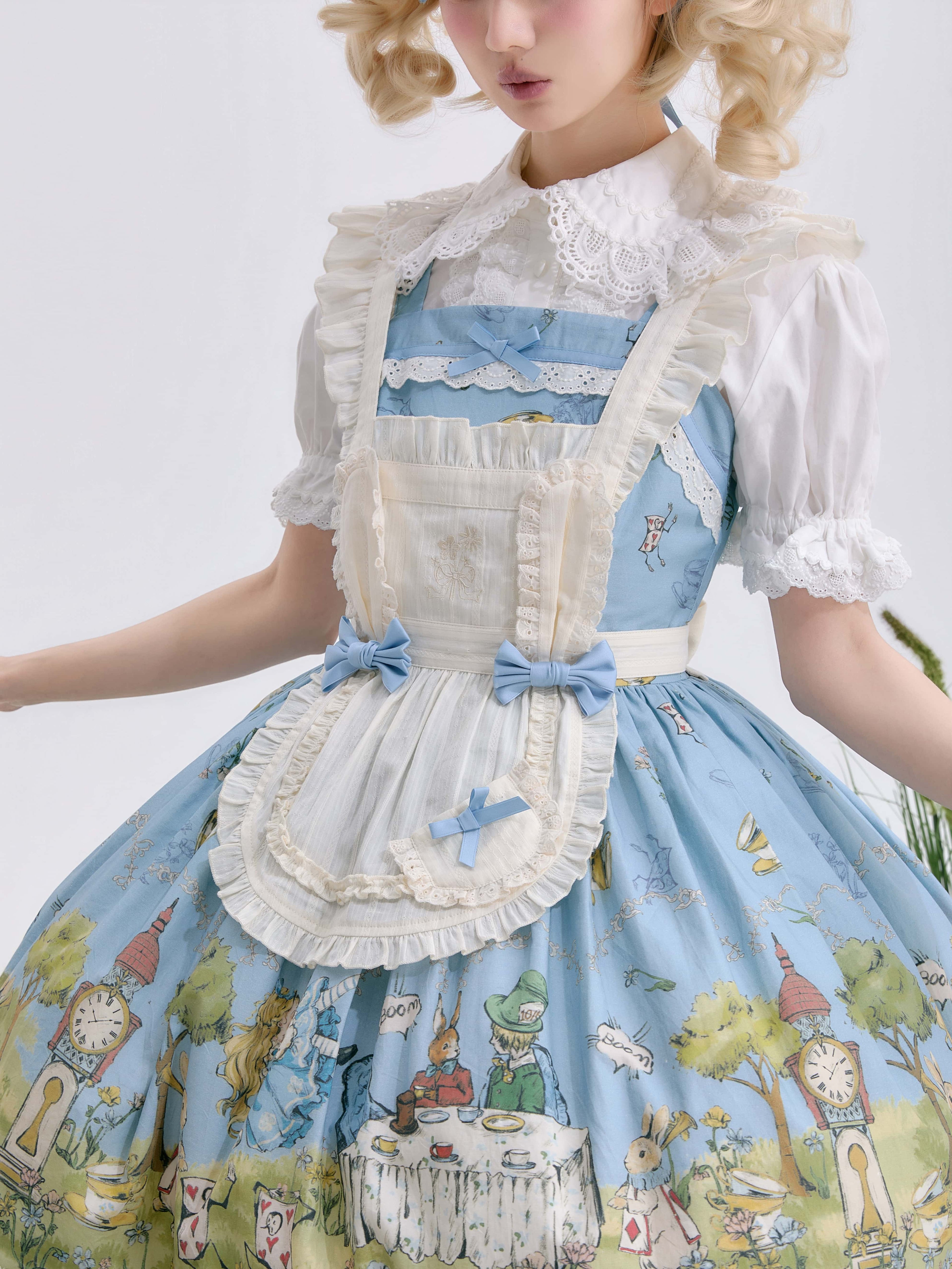Pastoral Alice Lolita OP Dress and Accessories - image 22