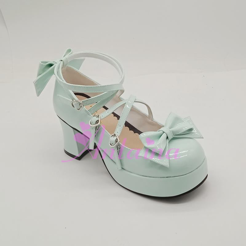 Lolita Bow Strap Shoes, Multicolors - image 25