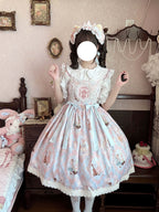 Candy Party - Printed Sweet Lolita JSK, Peter Pan Collar Shirt - image 5