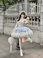 Dreamy Butterfly - Ballet-style Sweet Lolita JSK Dress With Large Bow Trailing - image 16