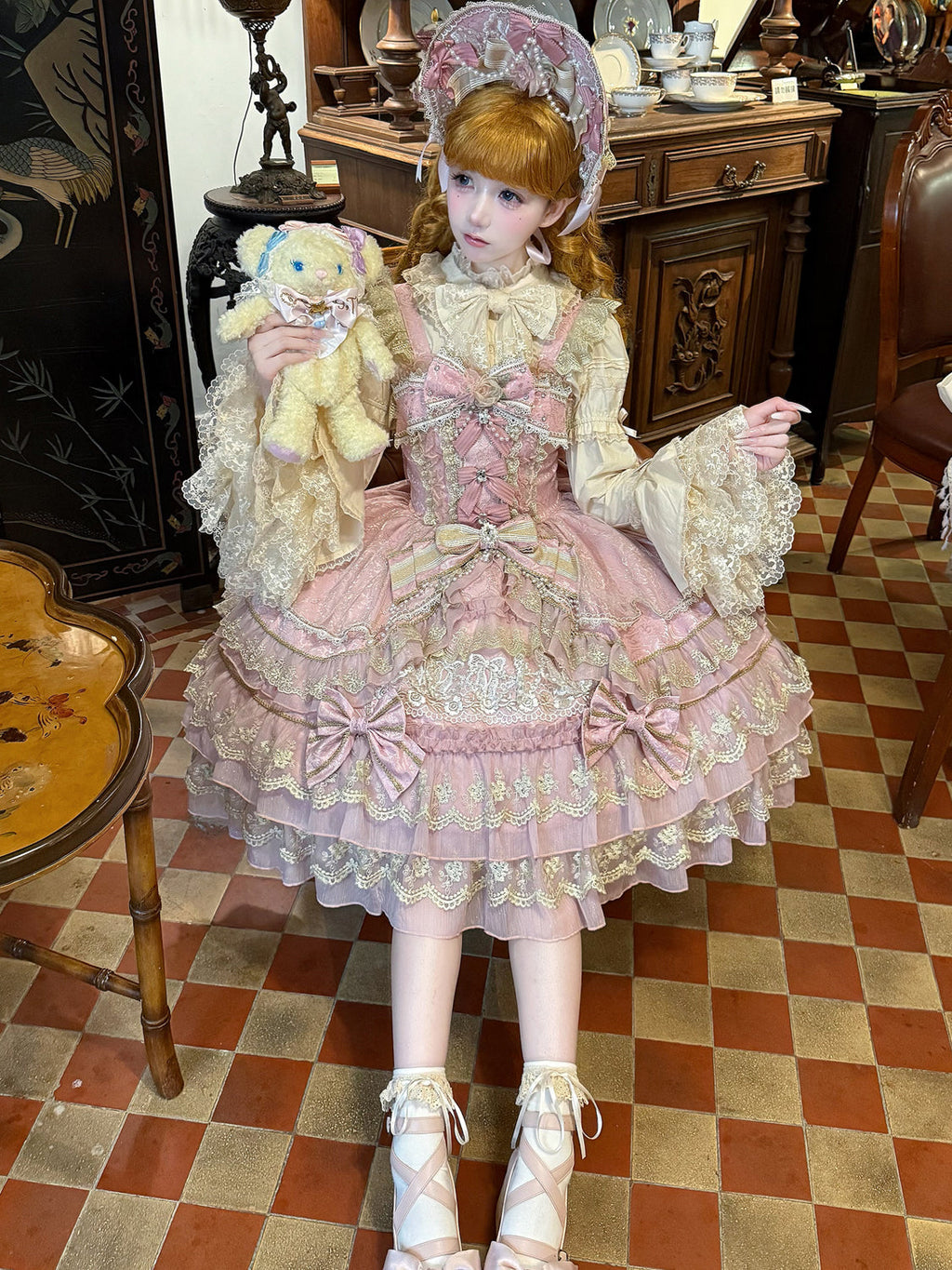 Gem Crown - Sweet Lolita Tiered JSK Dress Suit and BNT - image 32