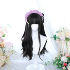 Lolita Long Curly Natural Cold Brown Wig - image 7