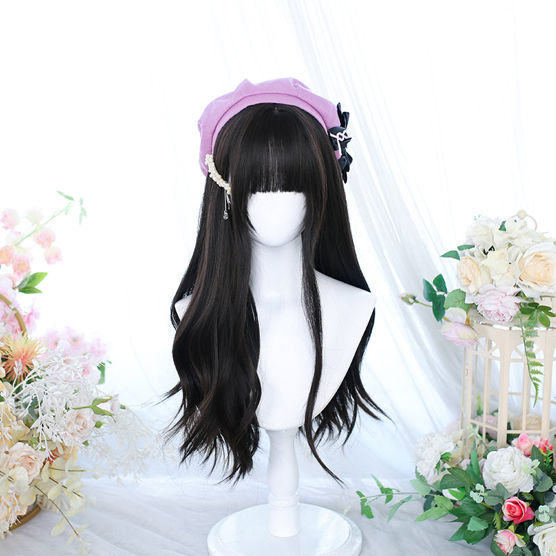 Lolita Long Curly Natural Cold Brown Wig - image 7