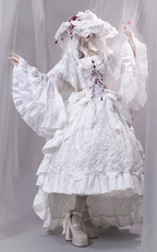 Floating Dream Lily - Elegant Lolita High Heel Shoes, Detachable Bow - image 39