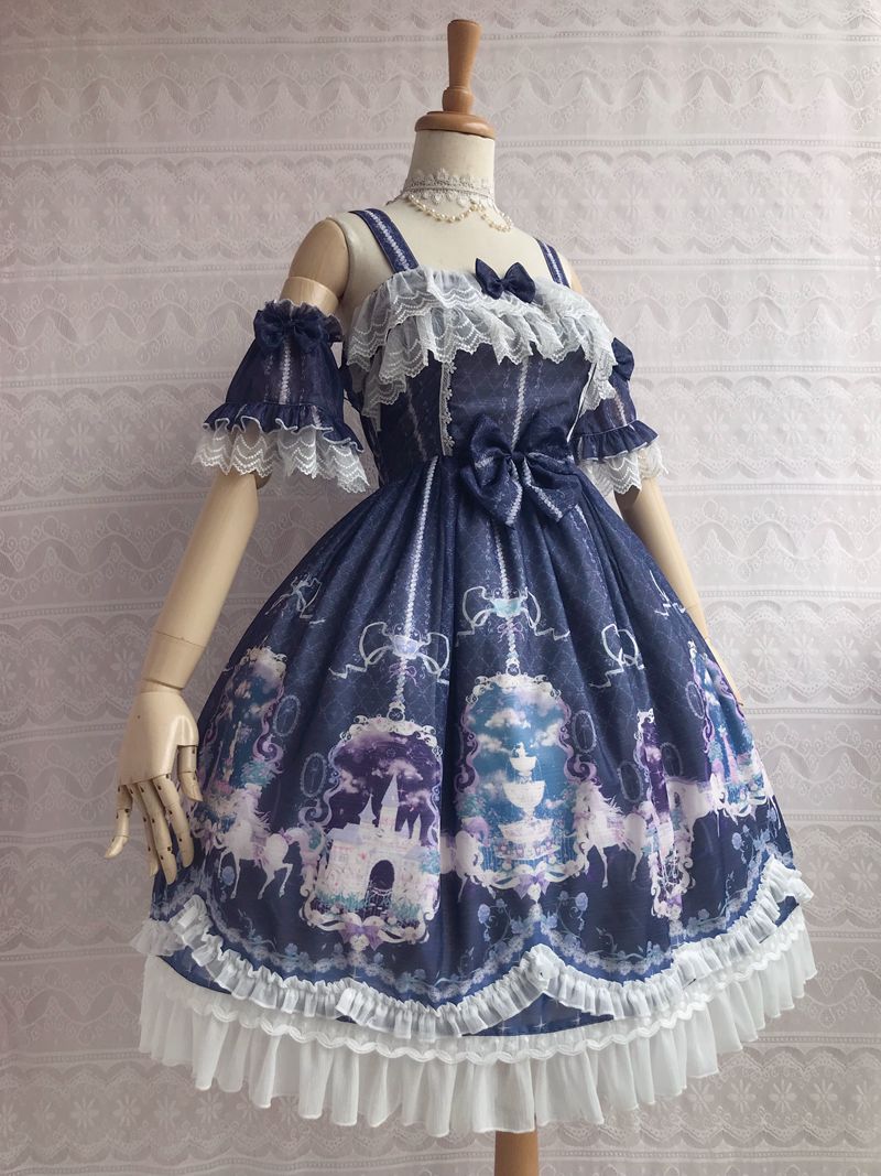 Unicorn's Secret Garden Summer Lolita JSK Dress - image 11