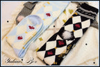 Daily Lolita Cotton Asymmetric Print Socks - image 9