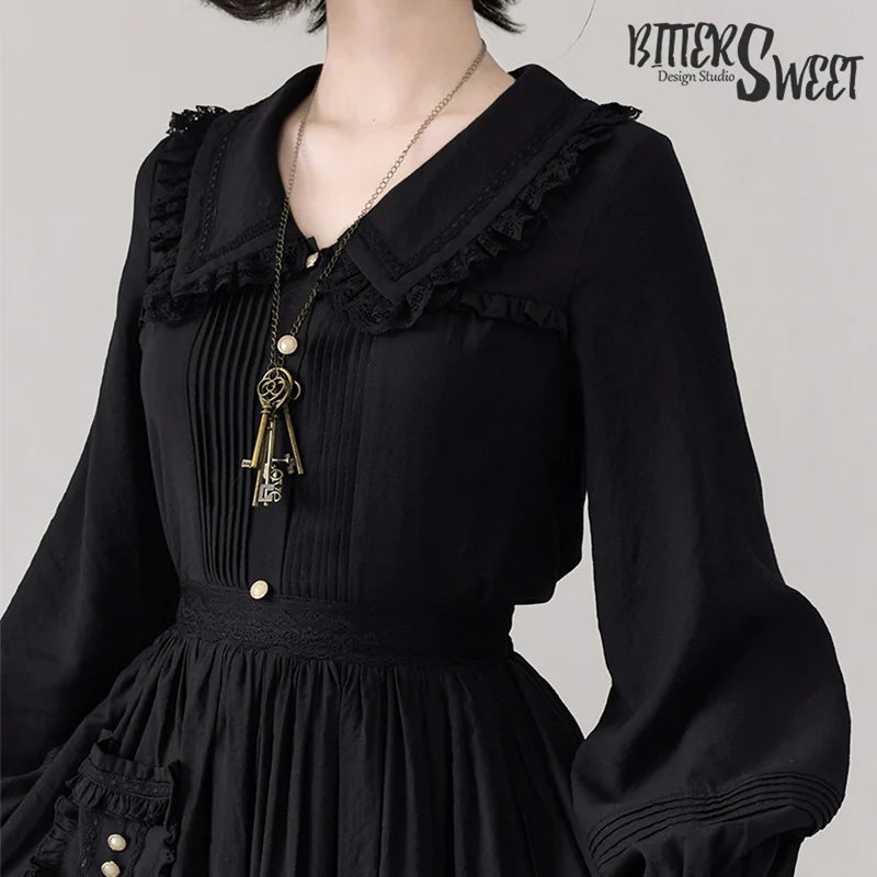 Elegant Lolita Shirt and Midi Skirt Options - image 14