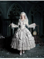 Humanoid Robot - Silver Gothic Lolita Mermaid Skirt Set - image 45