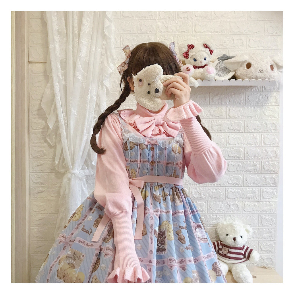 Sweet Lolita Woolen Sweater Multicolors - image 31