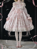 Sunset Realm Lolita Bride Gorgeous OP FS - image 5