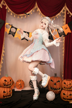 Halloween Gothic Lolita JSK Dress, Pumpkin-inspired Dress - image 33