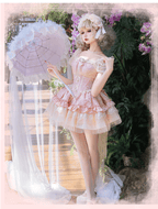 Fleeting Dreams - Ballet Sweet Lolita Mini JSK and Choker and Accessories - image 7