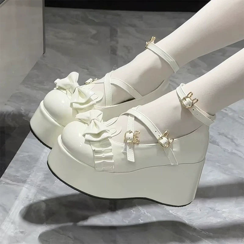 Bond Bunny - Sweet Lolita Platform Shoe, Bunny Ear Accents - image 4