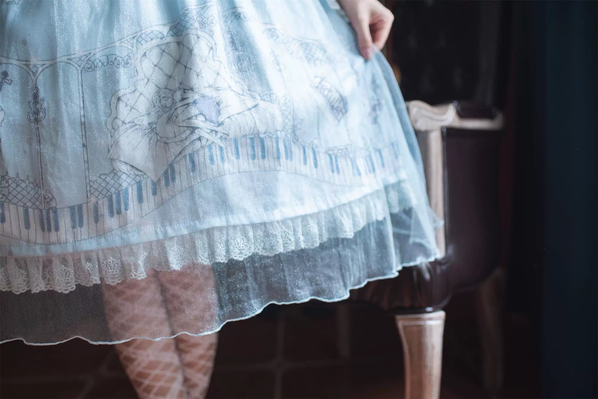 Elegant Lolita JSK Dream Symphony Instrument Fairy Dress - image 13