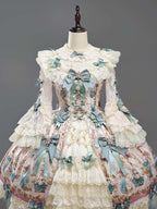 Antique Gem Fragrance Lolita Green JSK Dress Set - image 2