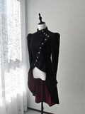 White Night Sonata - Ouji Lolita Embroidery Coat, Detachable Trailing - image 5