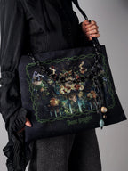 Bone Garden - Gothic Lolita Printed Tote Bag, Adjustable Strap - image 2