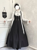 Gothic Lolita Bust-supporting JSK Set, Cross Embroidery - image 1