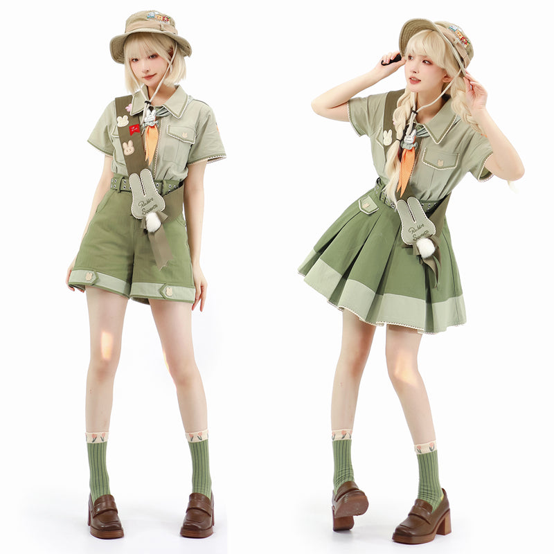 Bunny Trip - Green Ouji Lolita Suit Collection - image 16