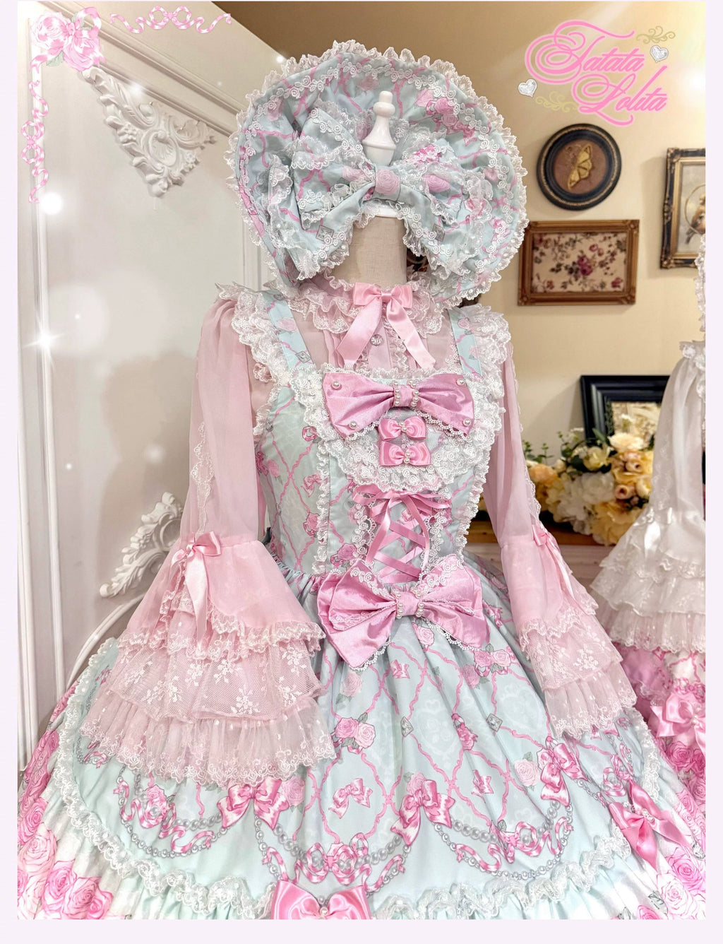 Summer 2026 - Floral Ribbon Bow Old School Lolita JSK - image 5
