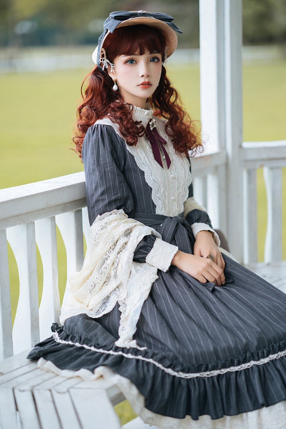 Rose Silhouette - Vintage Classic Lolita OP - image 9
