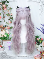 Poi Balls - Sweet Lolita Wig Long Curly Purple Wigs - image 2