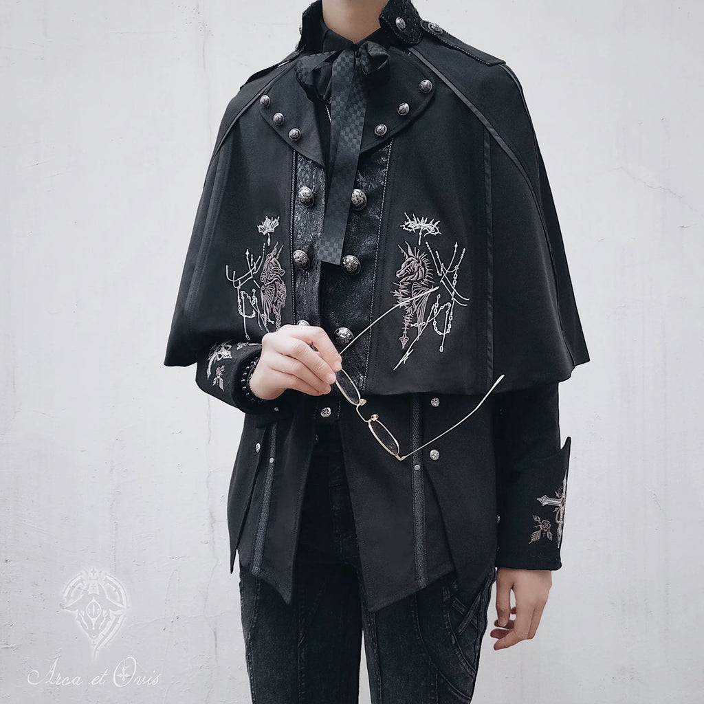 Checkers - Gothic Lolita Cloak, Ouji Lolita Cape - image 10