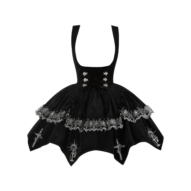 Raven's Night Song Oriental Gothic Lolita Dress Set - image 61