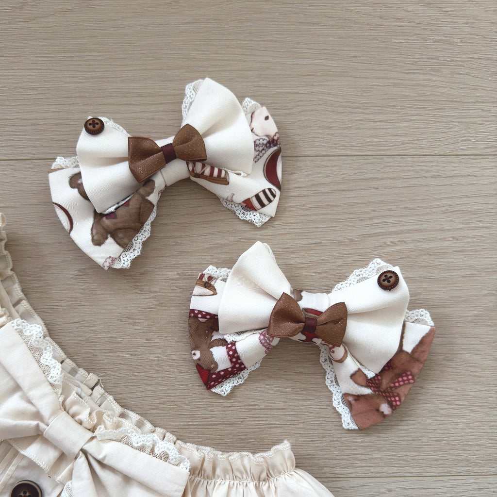 Teddy Bear Daily News Sweet Vintage Lolita Dress JSK and OP Series and Accessories - image 16