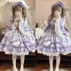 Audelia - Plus Size Sweet Lolita OP with Halter Neckline and Accessories - image 12