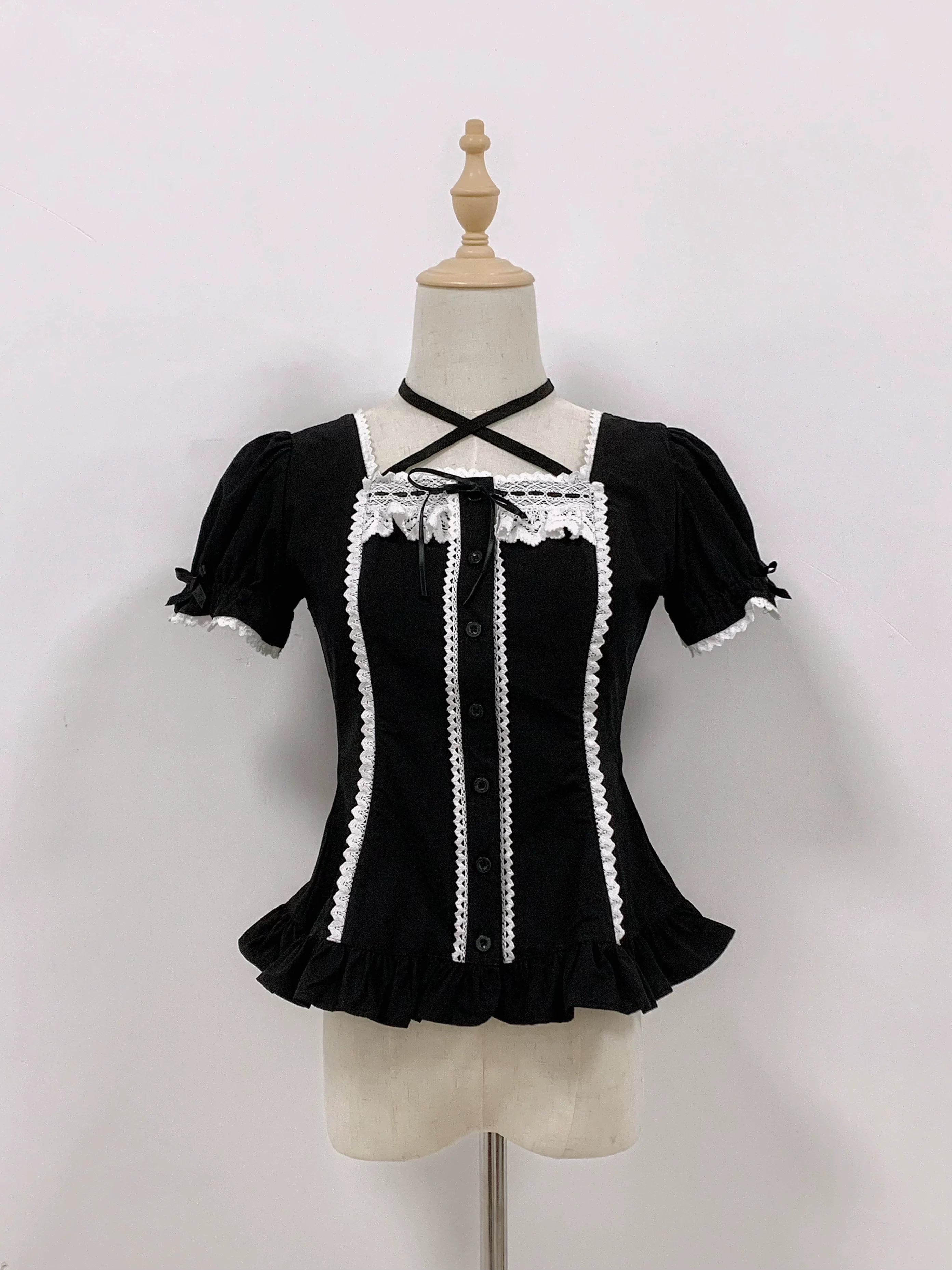 Haruhime Momoko - Cotton Old School Lolita Blouse Collection - image 2