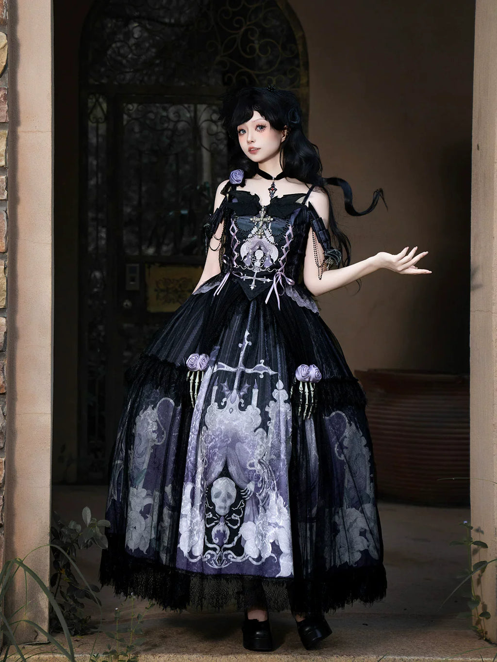 Withered Bone Specter Gothic Lolita Skirt Set - image 10