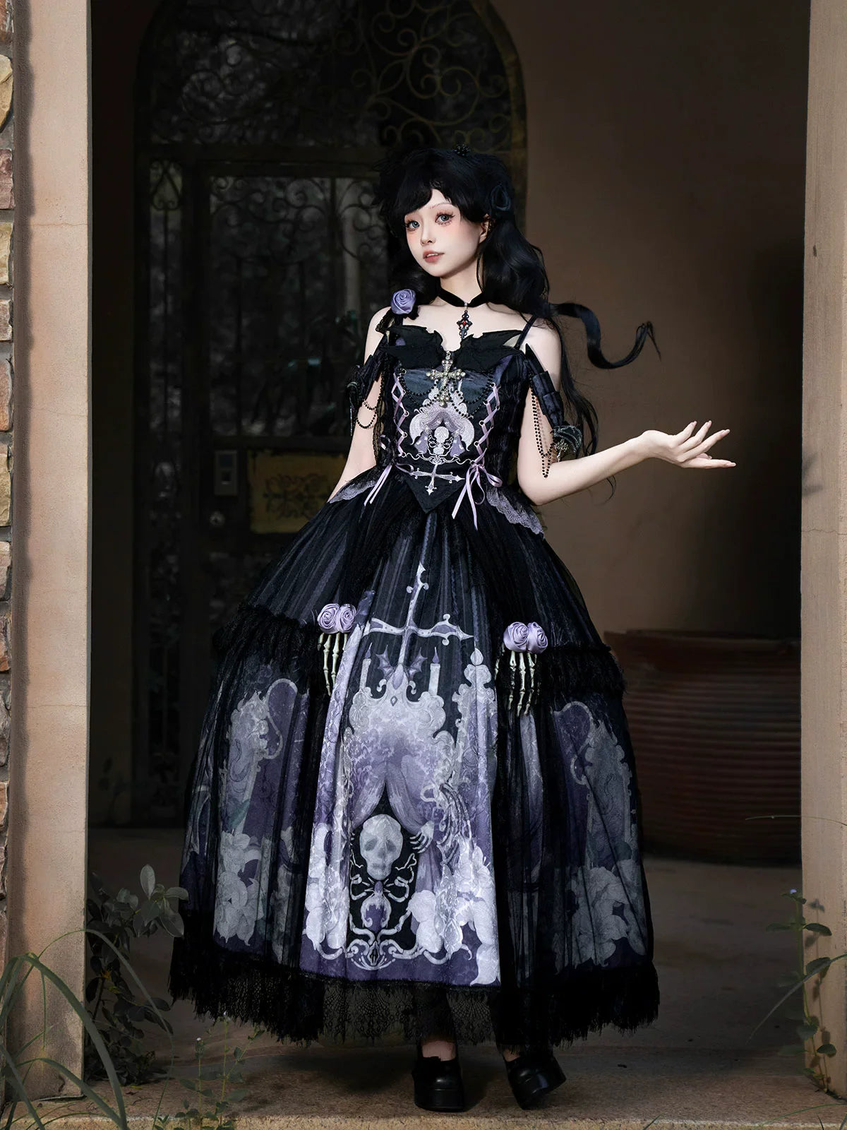 Withered Bone Specter Gothic Lolita Skirt Set - image 10
