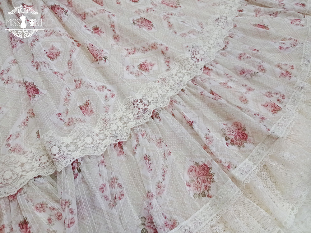 Woody Rose - Elegant Floral Lolita JSK Dress - image 19