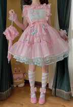 Macaron Lolita Cute Stripe Socks - image 6