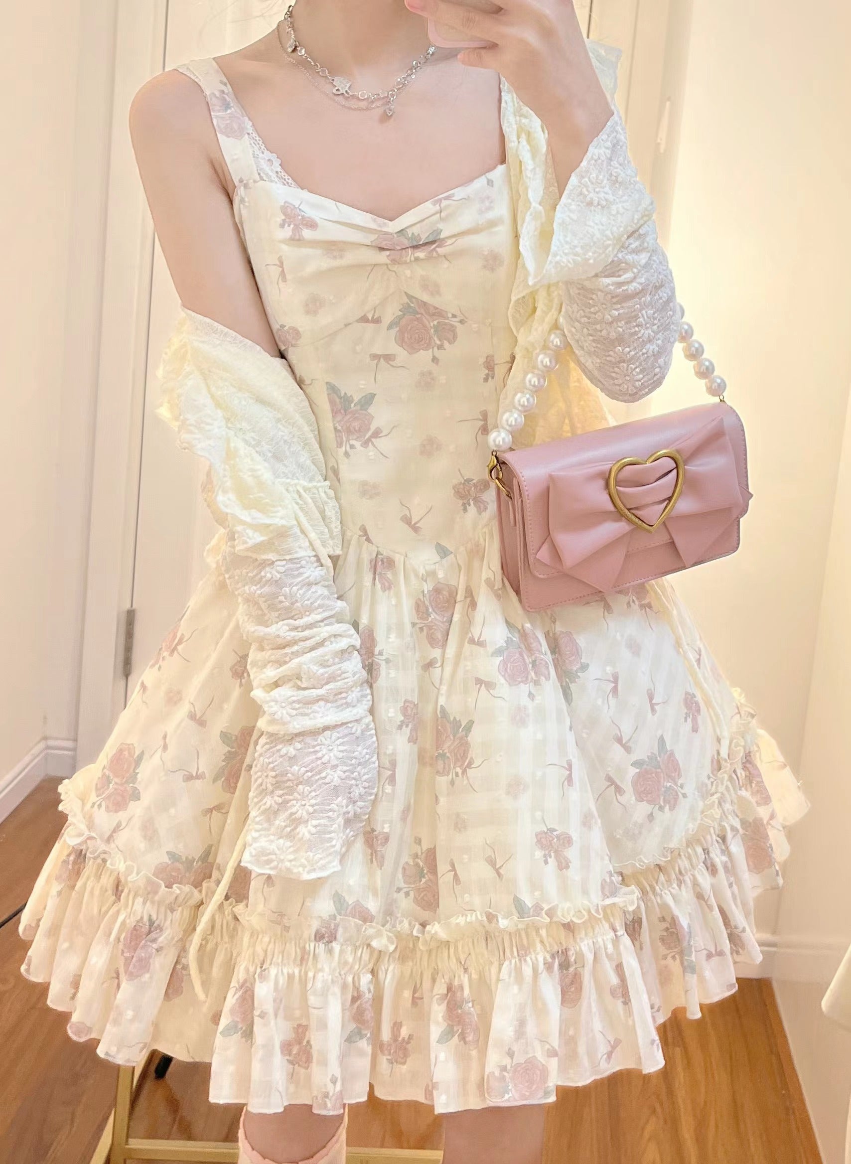 Twilight Rose - Sweet Lolita Dress Sweater and JSK - image 8