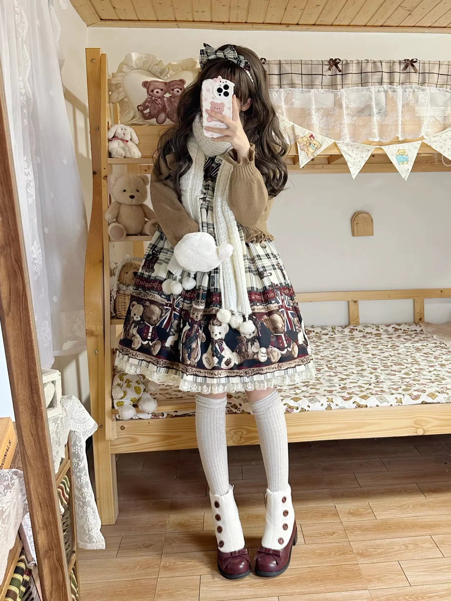 Winter Lolita Boots Fur Mary Jane Lolita Low Heel Shoes - image 37
