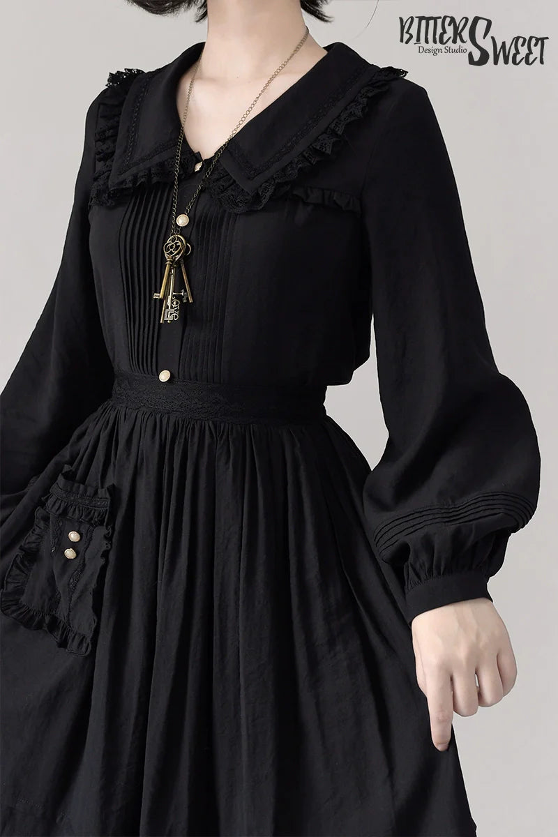 Elegant Lolita Shirt and Midi Skirt Options - image 12
