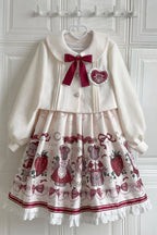 Christmas New Year Winter Lolita JSK Coat Set - image 6