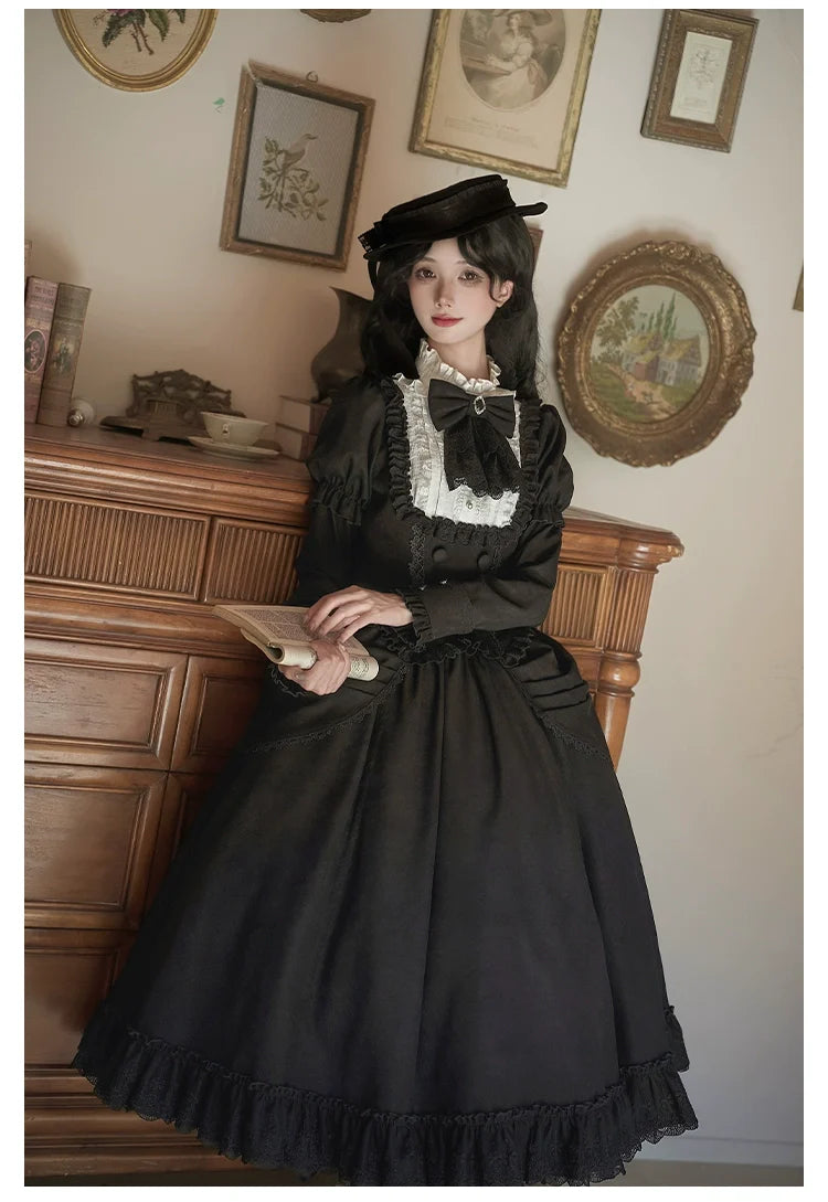 Fog City Time Difference - Classic Lolita SK & Blouse Suit - image 14