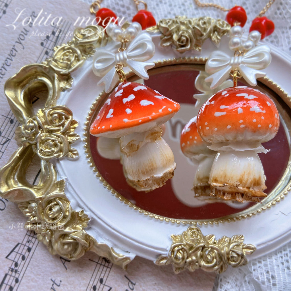 Handcraft Kawaii Lolita Mushroom Necklace - image 10