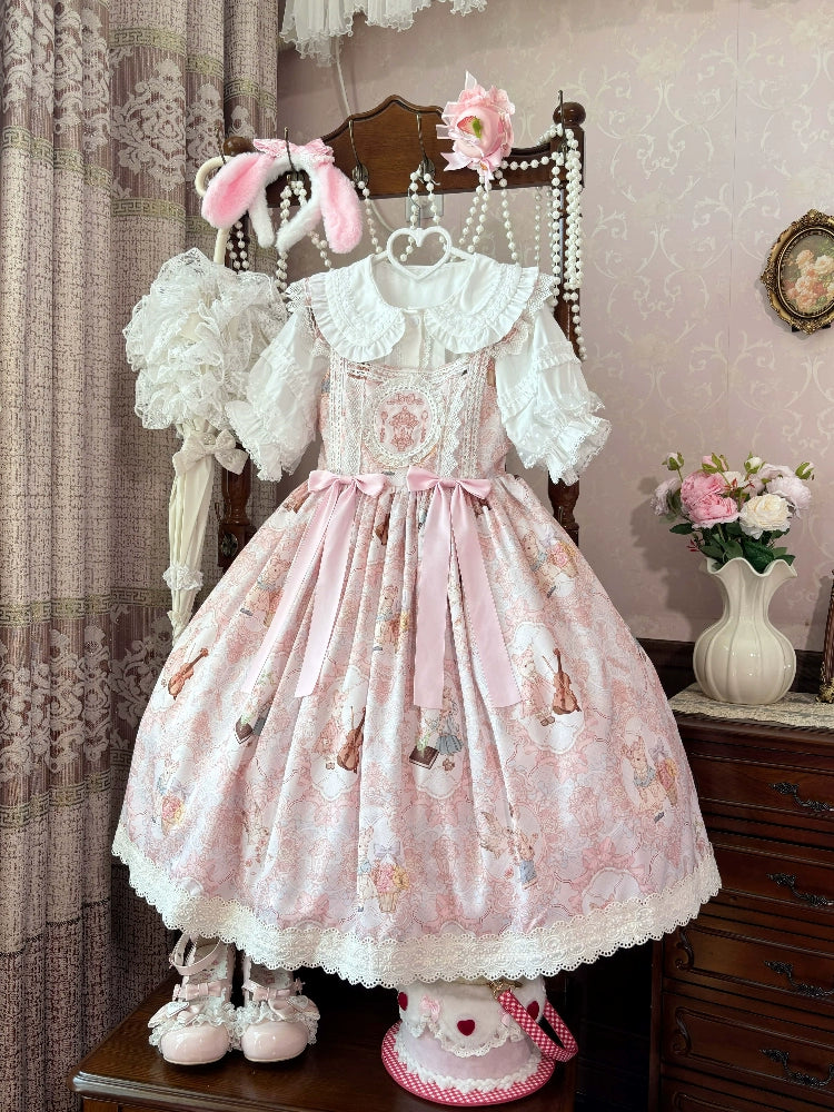 Candy Party - Printed Sweet Lolita JSK, Peter Pan Collar Shirt - image 12