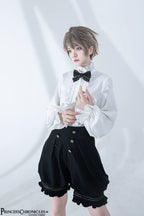 Desperate Bunny - Ouji Lolita Vest Shorts Set - image 2