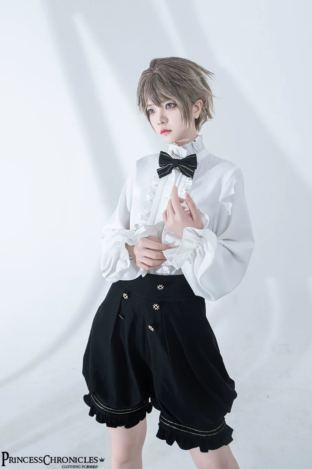 Desperate Bunny - Ouji Lolita Vest Shorts Set - image 2