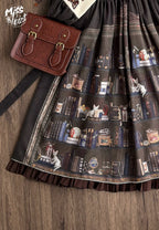 German Bookshelf - Classic Lolita OP Dress & Detachble Cape - image 35