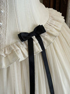 Letter from London White Newspaper Print Classic Lolita JSK Dress - image 6