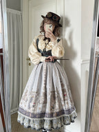 Demon Hunting Notes - Fishbone Gothic Lolita Skirt - image 24