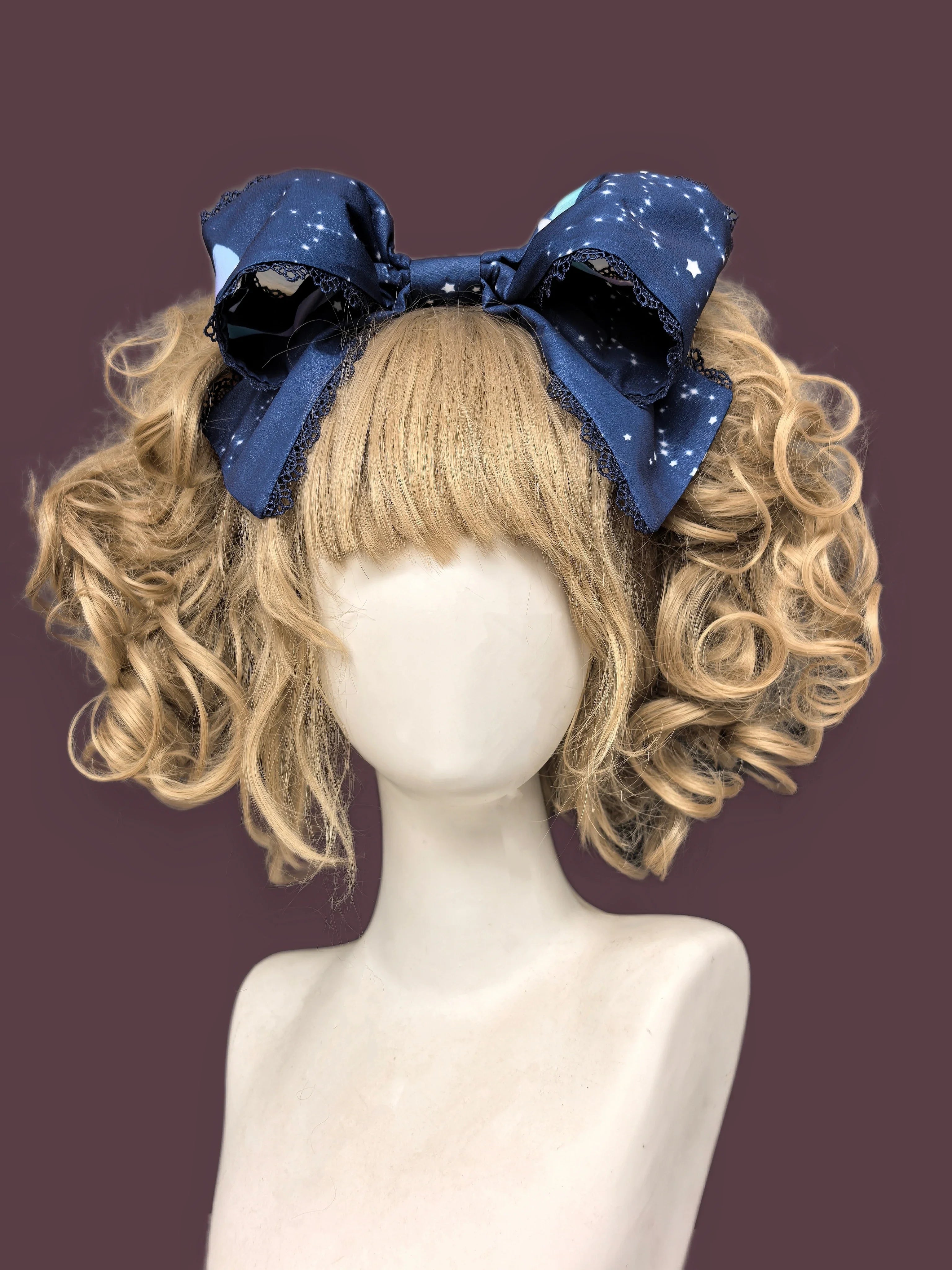 Sleepy Bear - Kawaii Lolita Bear and Star Printed Dress and Accessories - image 20
